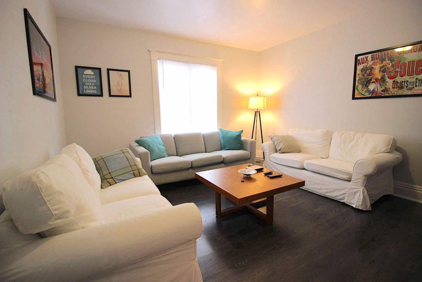 Living room with two sofas