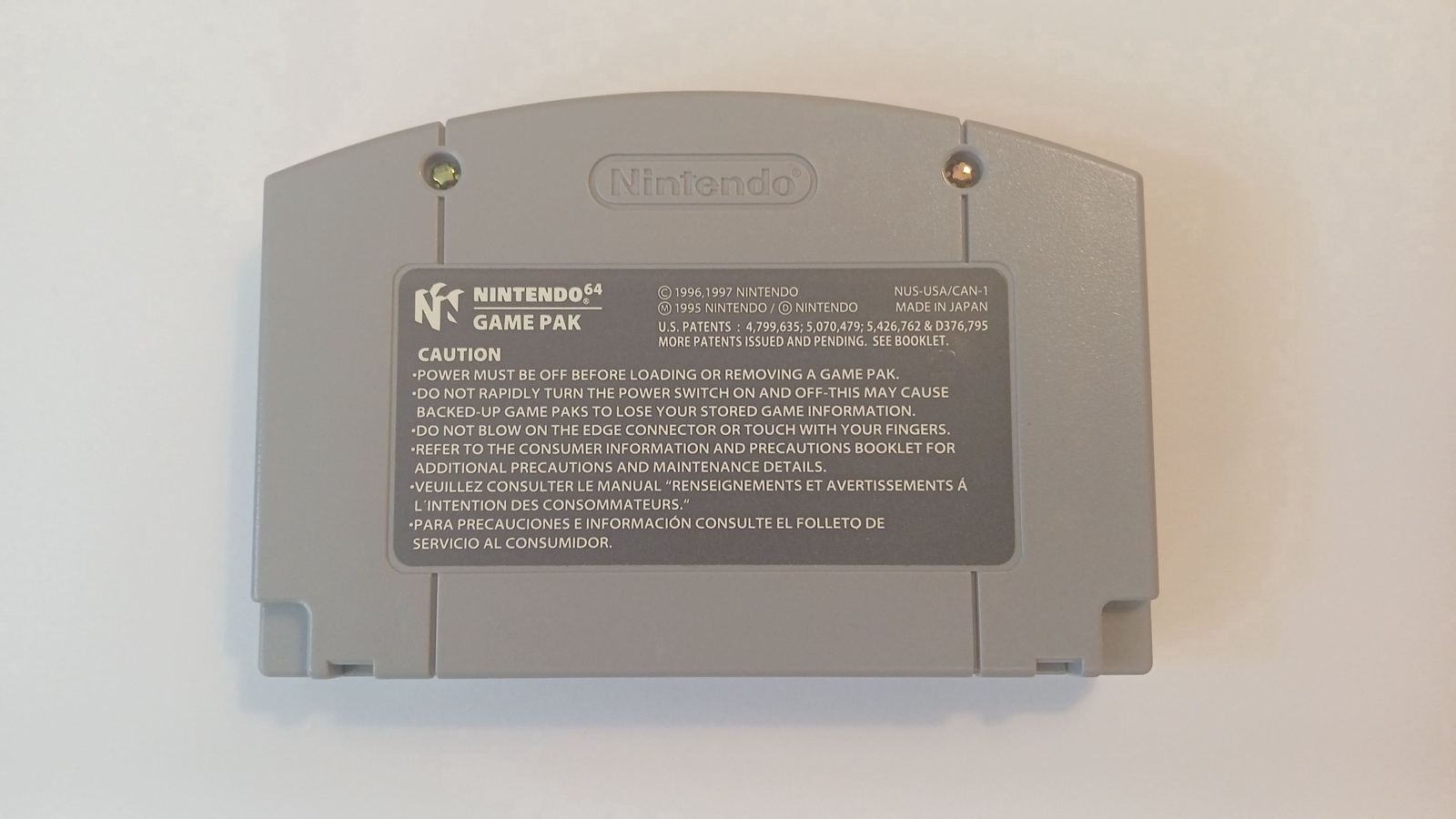 Back of Mario Party