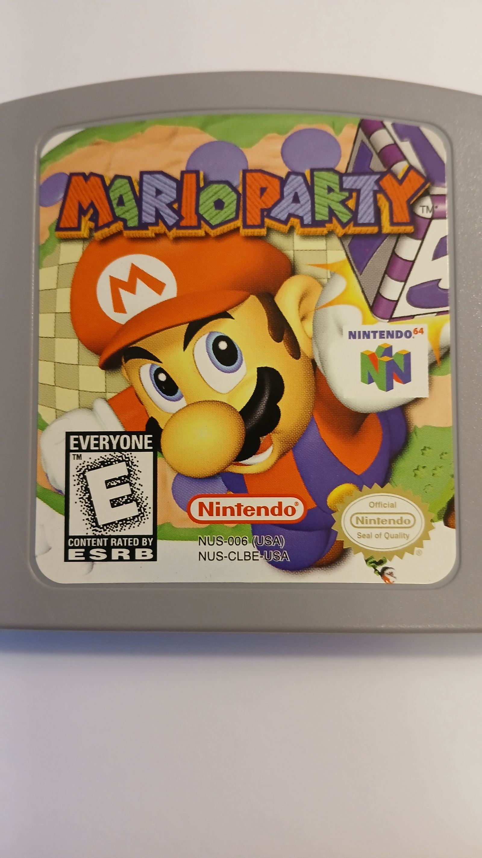 Front label close up of Mario Party